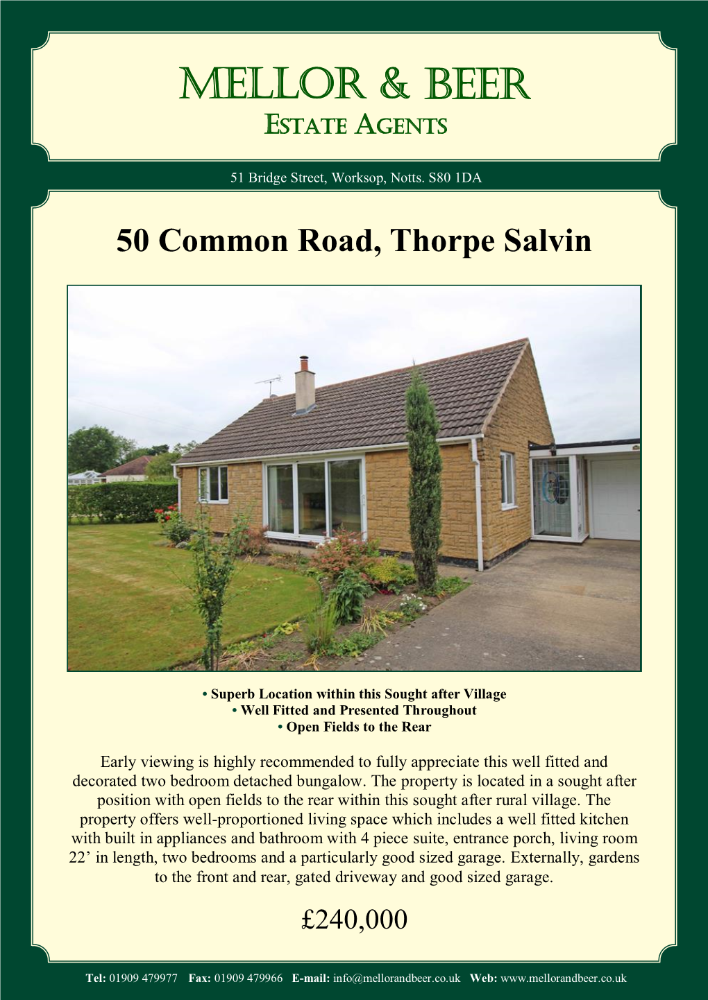 50 Common Road, Thorpe Salvin