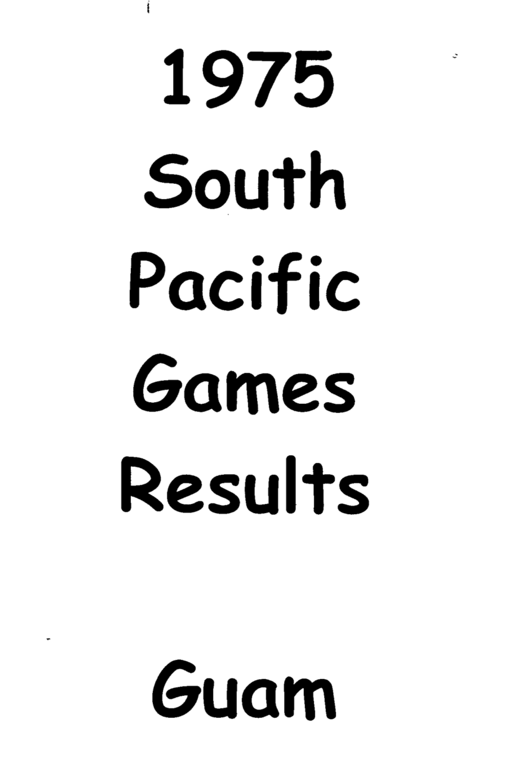 South Games Results Guam