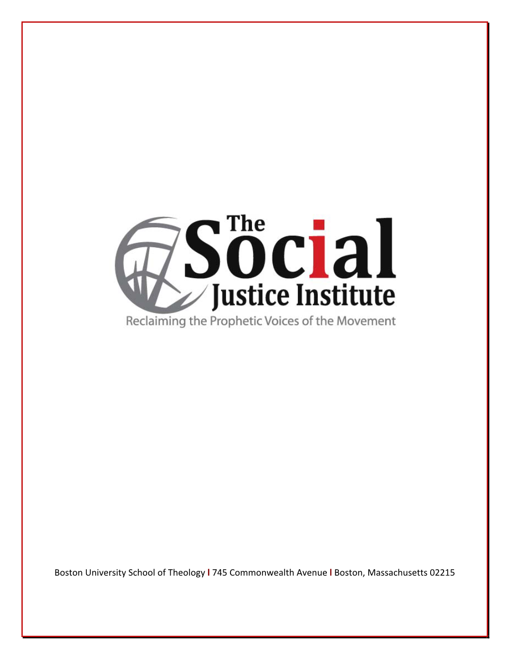 Social Justice Institute Offical Program