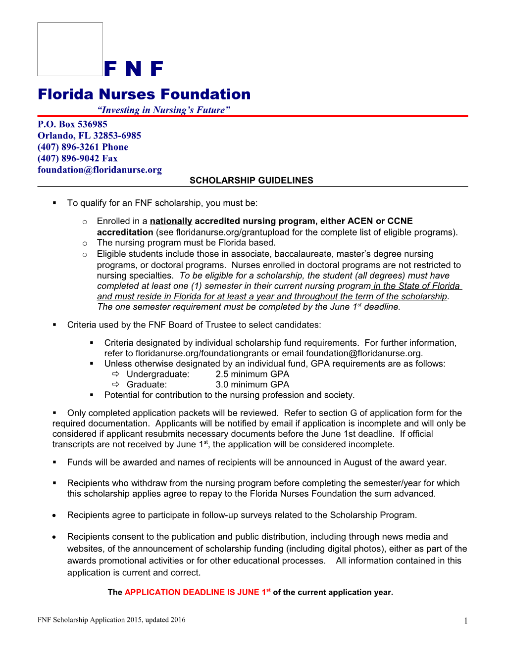 Florida Nurses Foundation Investing in Nursing S Future