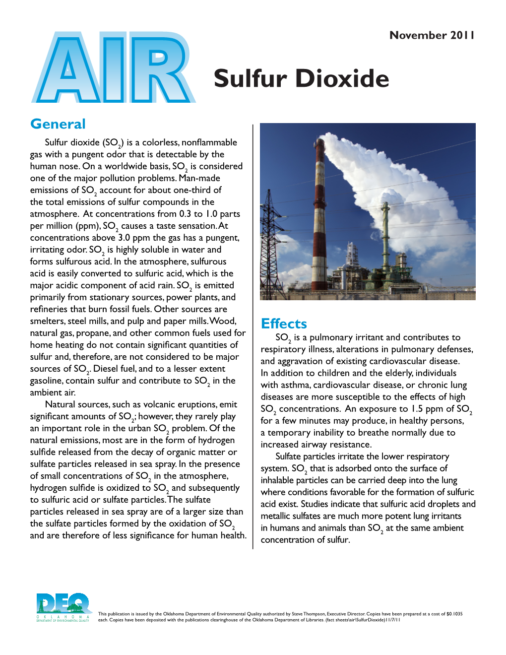 Sulfur Dioxide