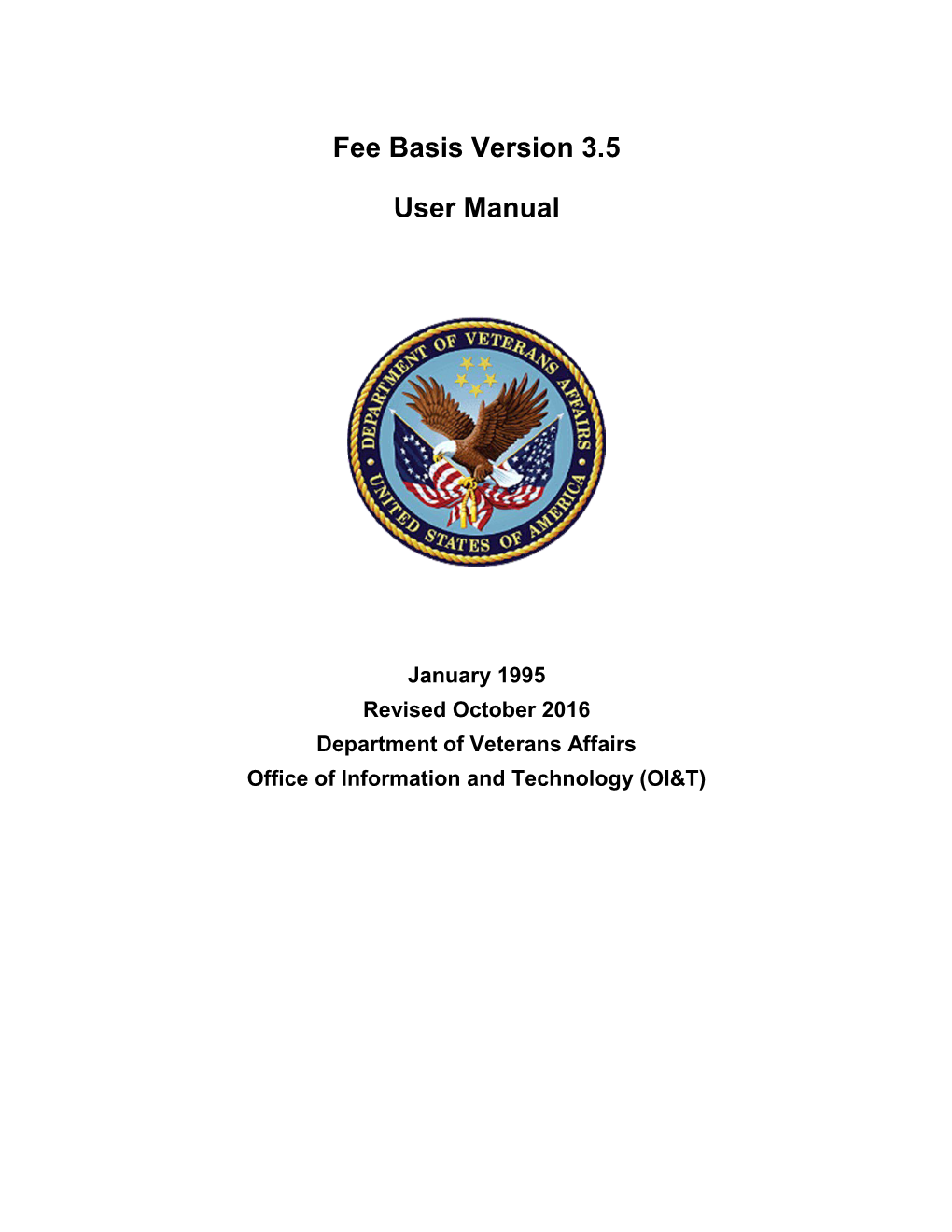 Fee Basis User Manual V3.5