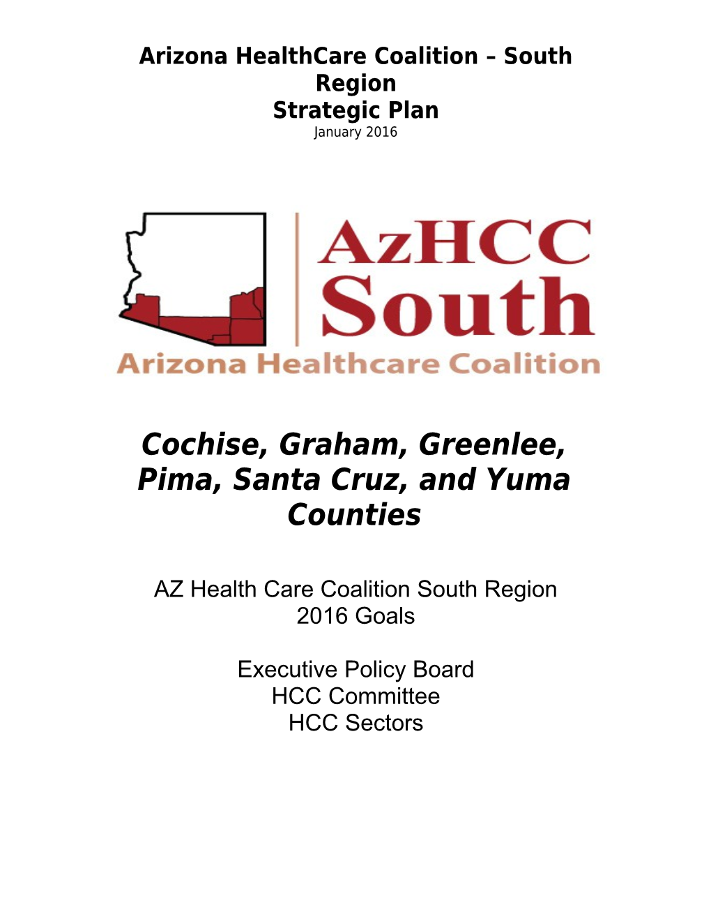 Sample Coalition Strategic Plan