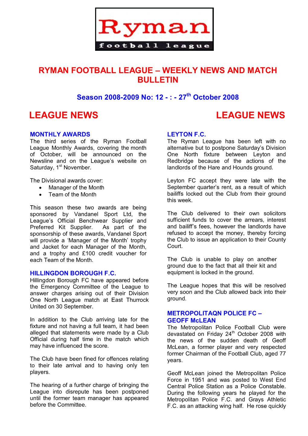 League News League News