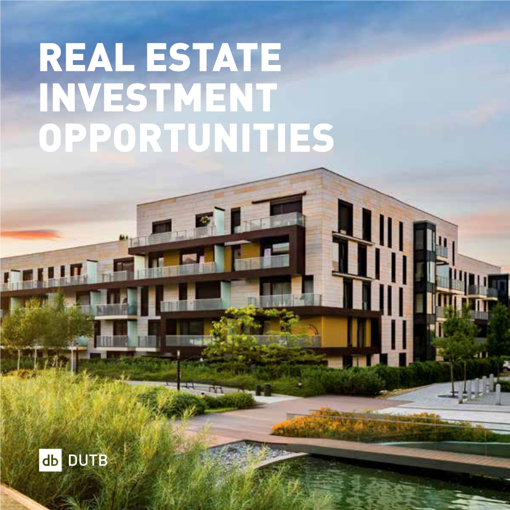 Real Estate Investment Opportunities