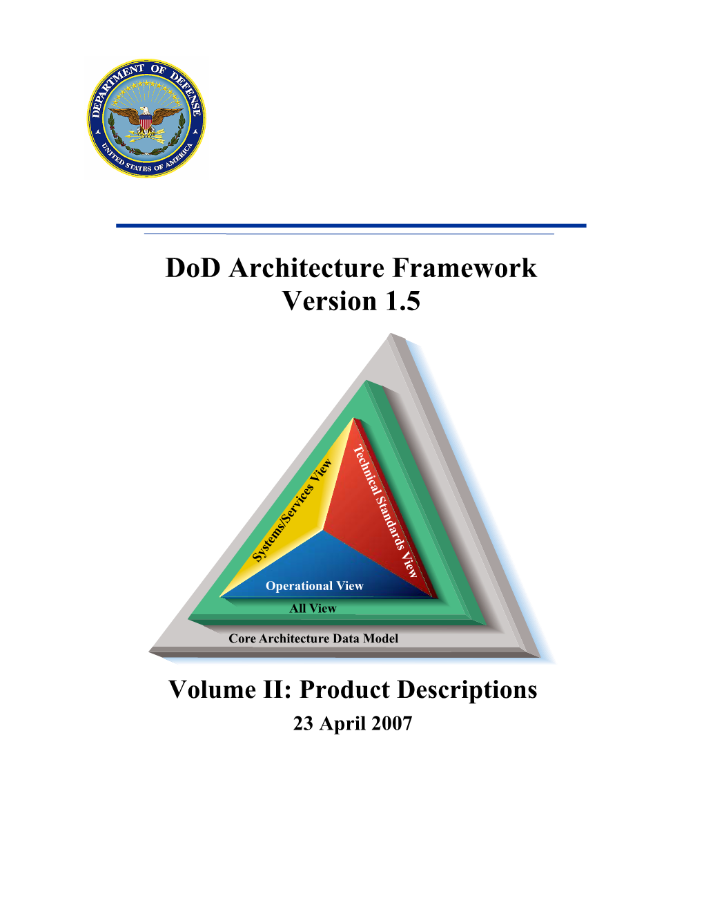 Dod Architecture Framework Version