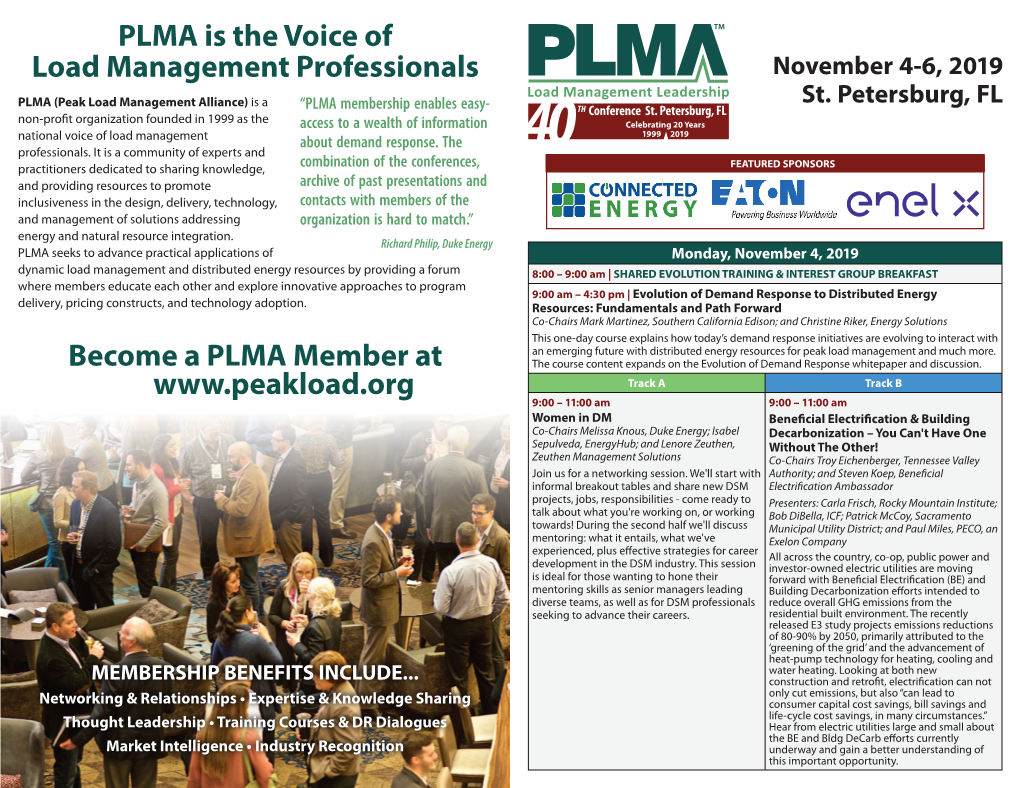 PLMA 40Th Program