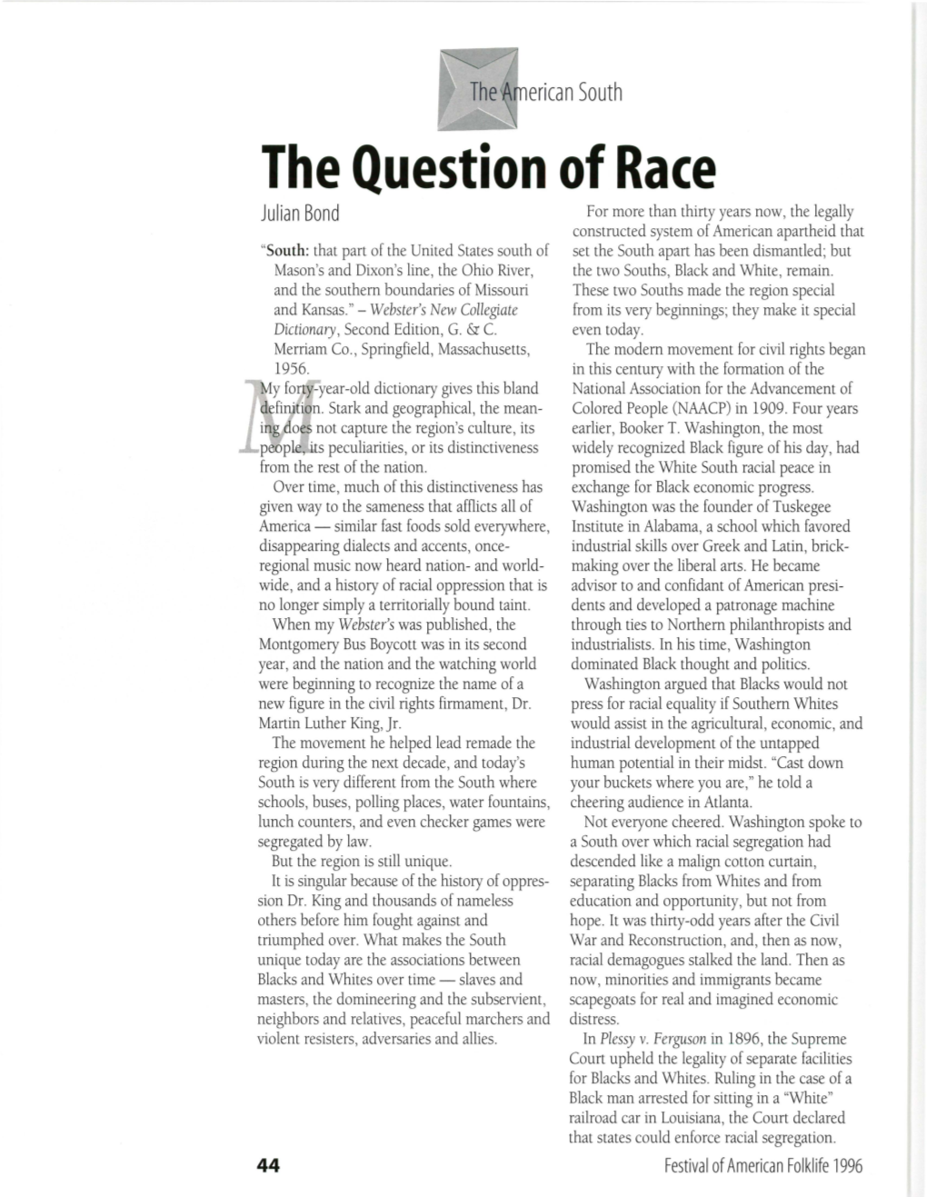 The Question of Race