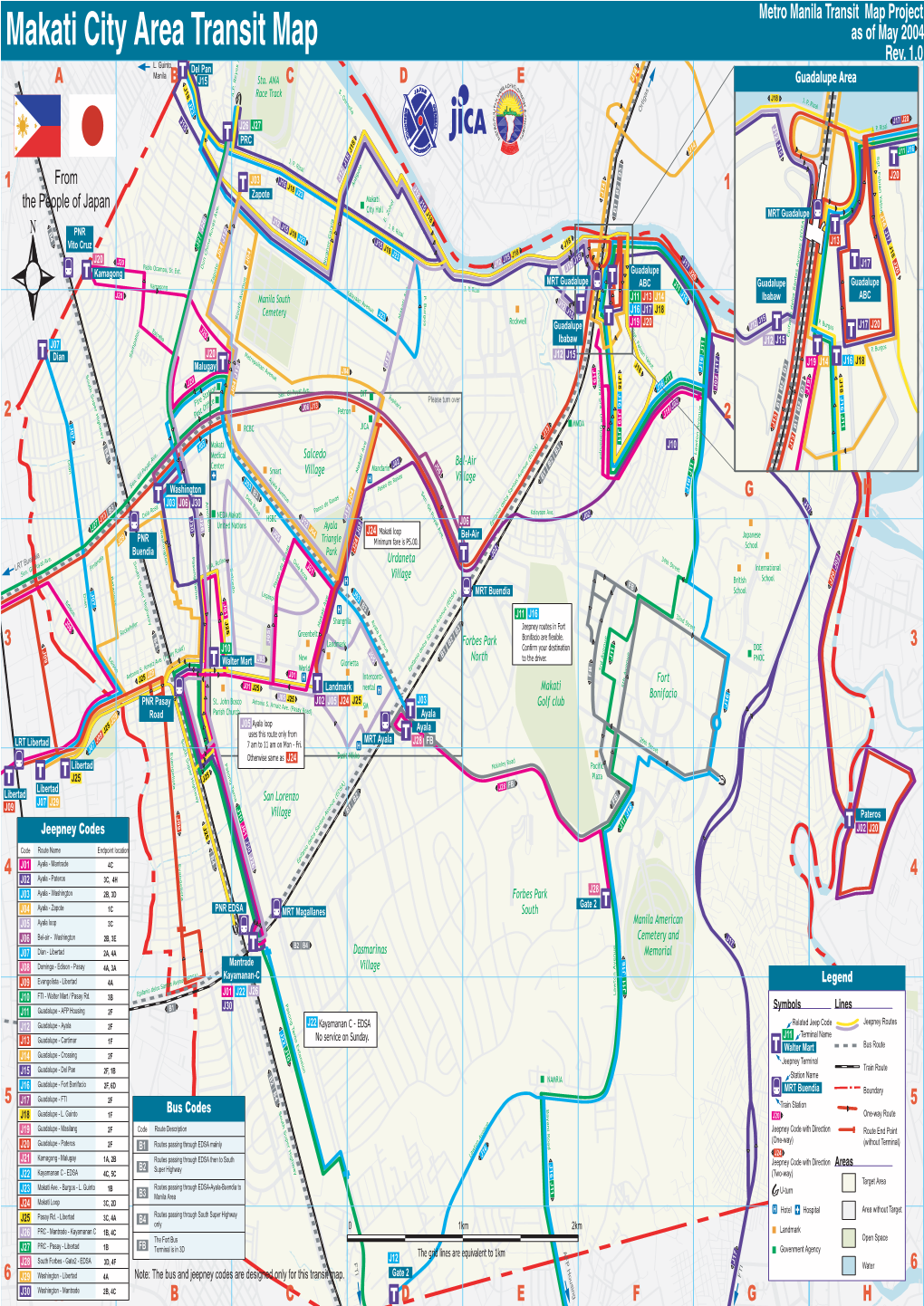 Makati City Area Transit Map Makati City Area Transit T J09 5 1 4 Libertad 3 2 6