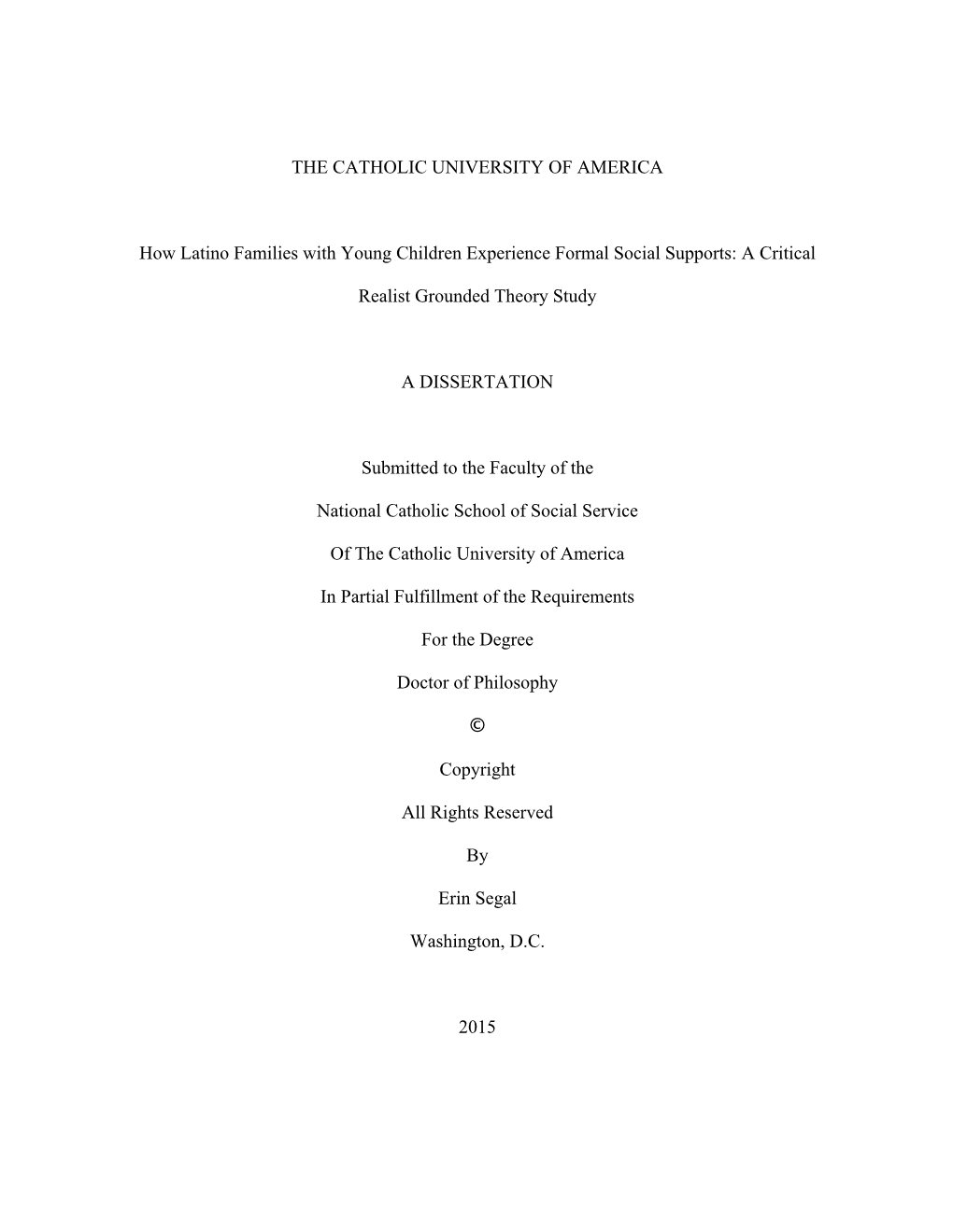 How Latino Families with Young Children Experience Formal Social Supports: a Critical