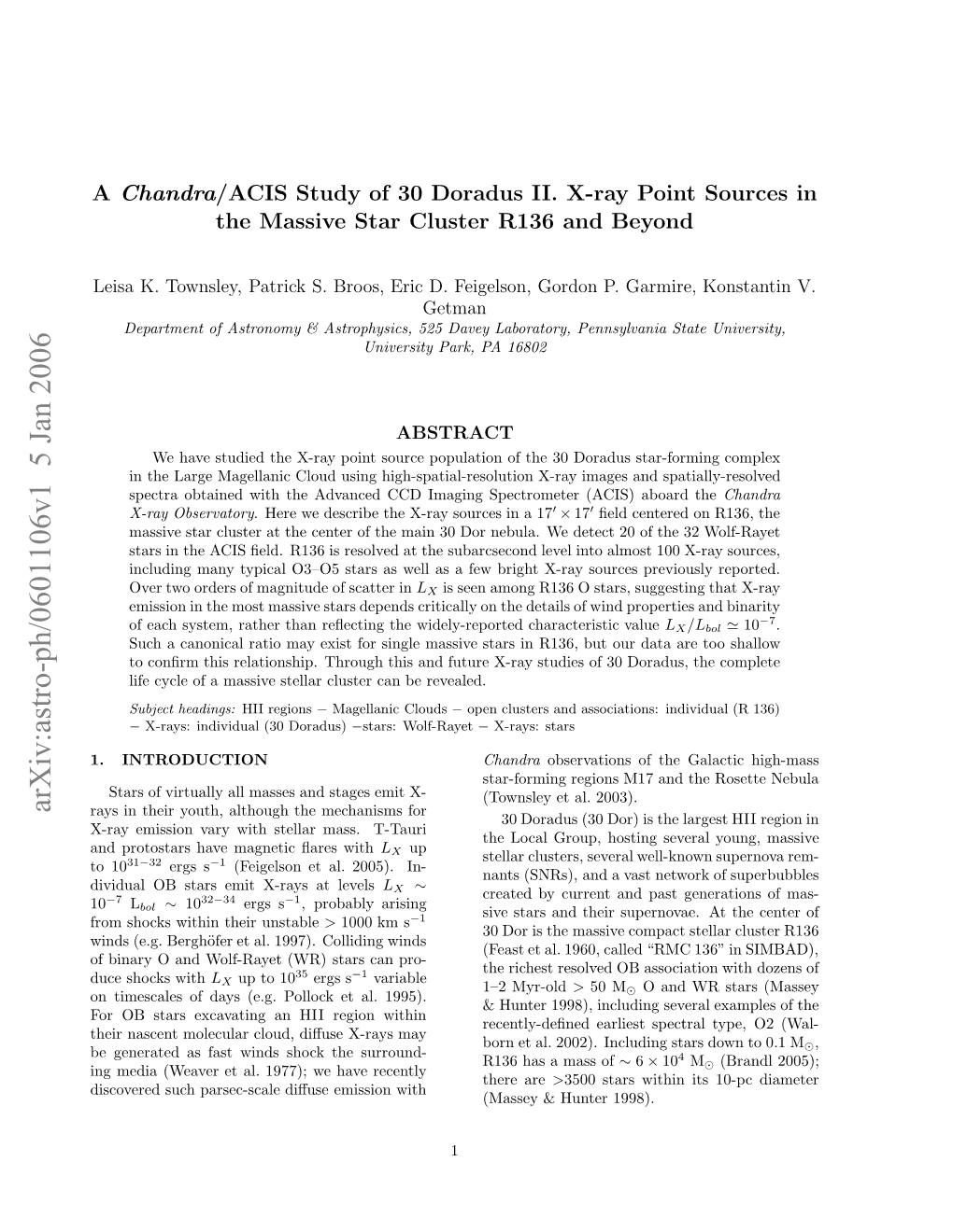 A Chandra/ACIS Study of 30 Doradus II. X-Ray Point Sources in The