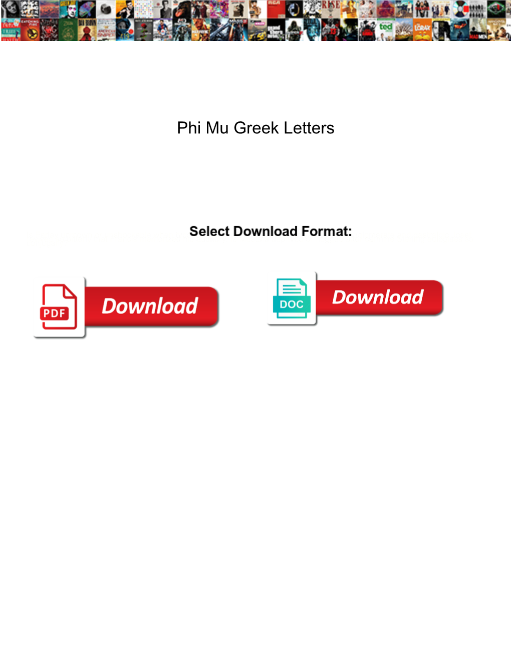 Phi Mu Greek Letters