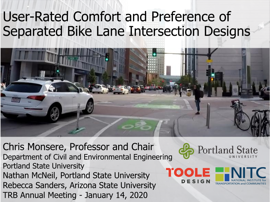 Protected Bike Lane Intersections