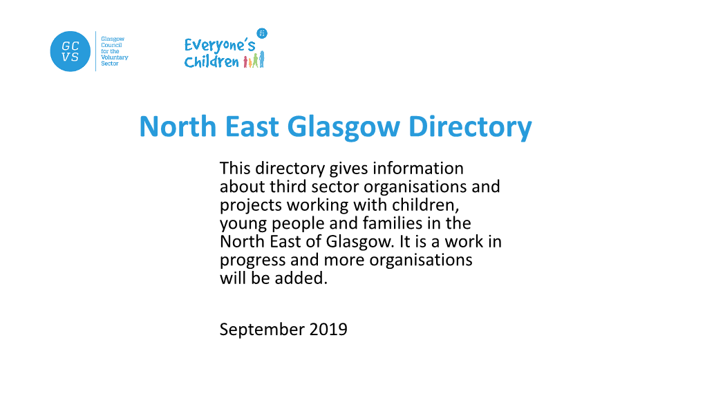 North East Glasgow Directory