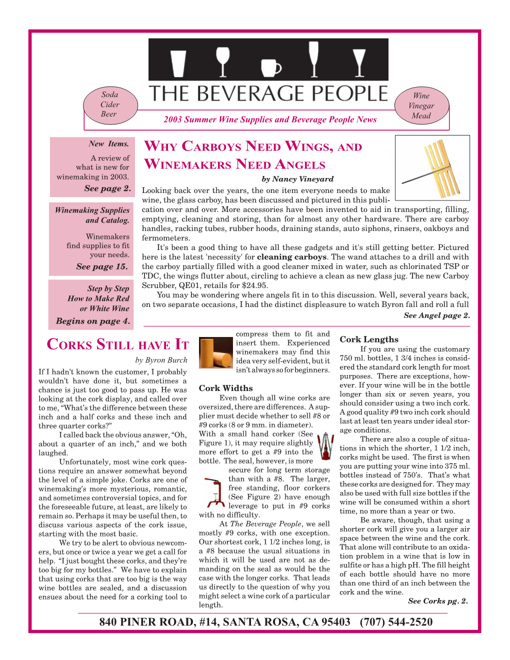 Beverage People 2003 Wine Catalog