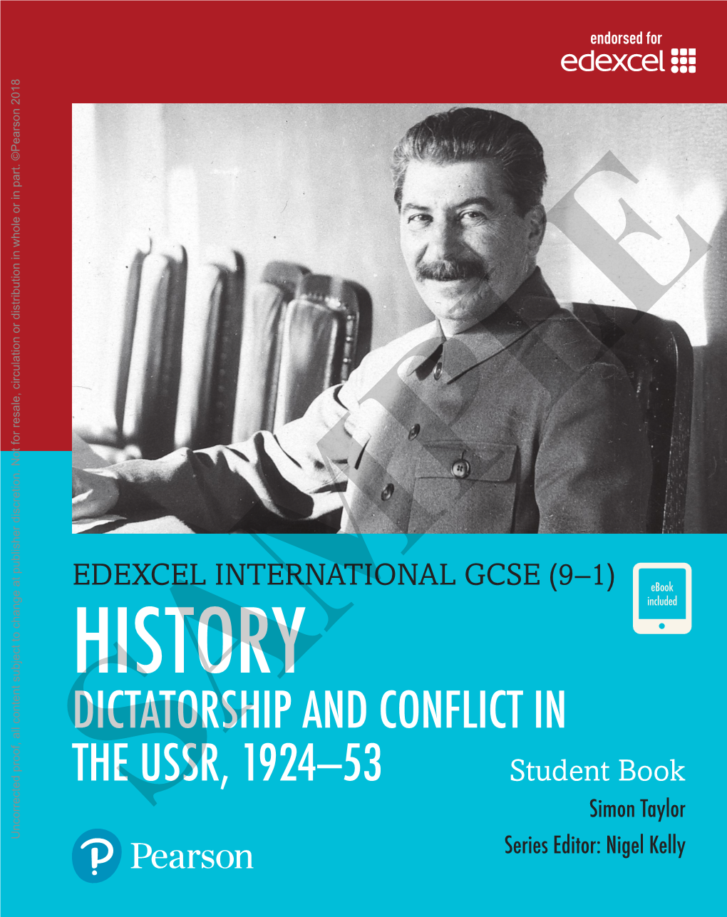 IN DICTATORSHIP and CONFLICT in the USSR, 1924–53 Student Book