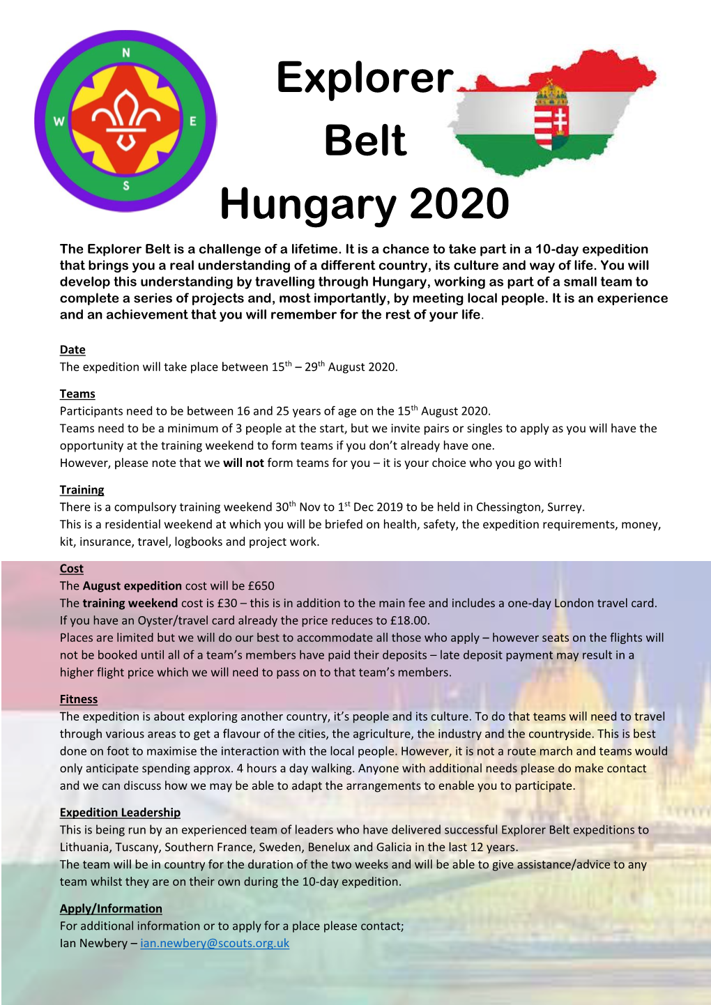 Explorer Belt Hungary 2020