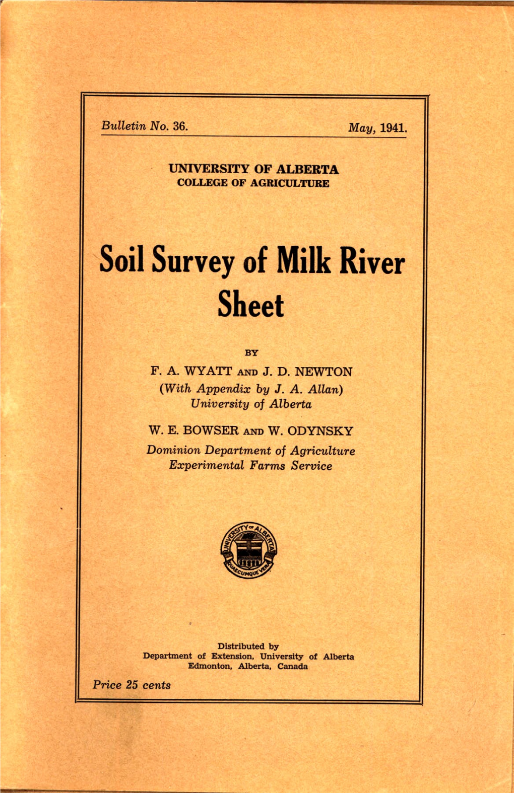 Soil Survey of Milk River Sheet 9