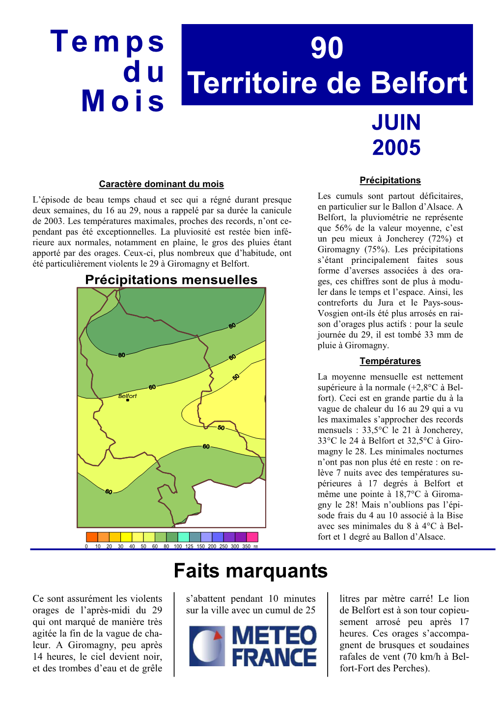 Temps Du Mois 90 Territoire De Belfort