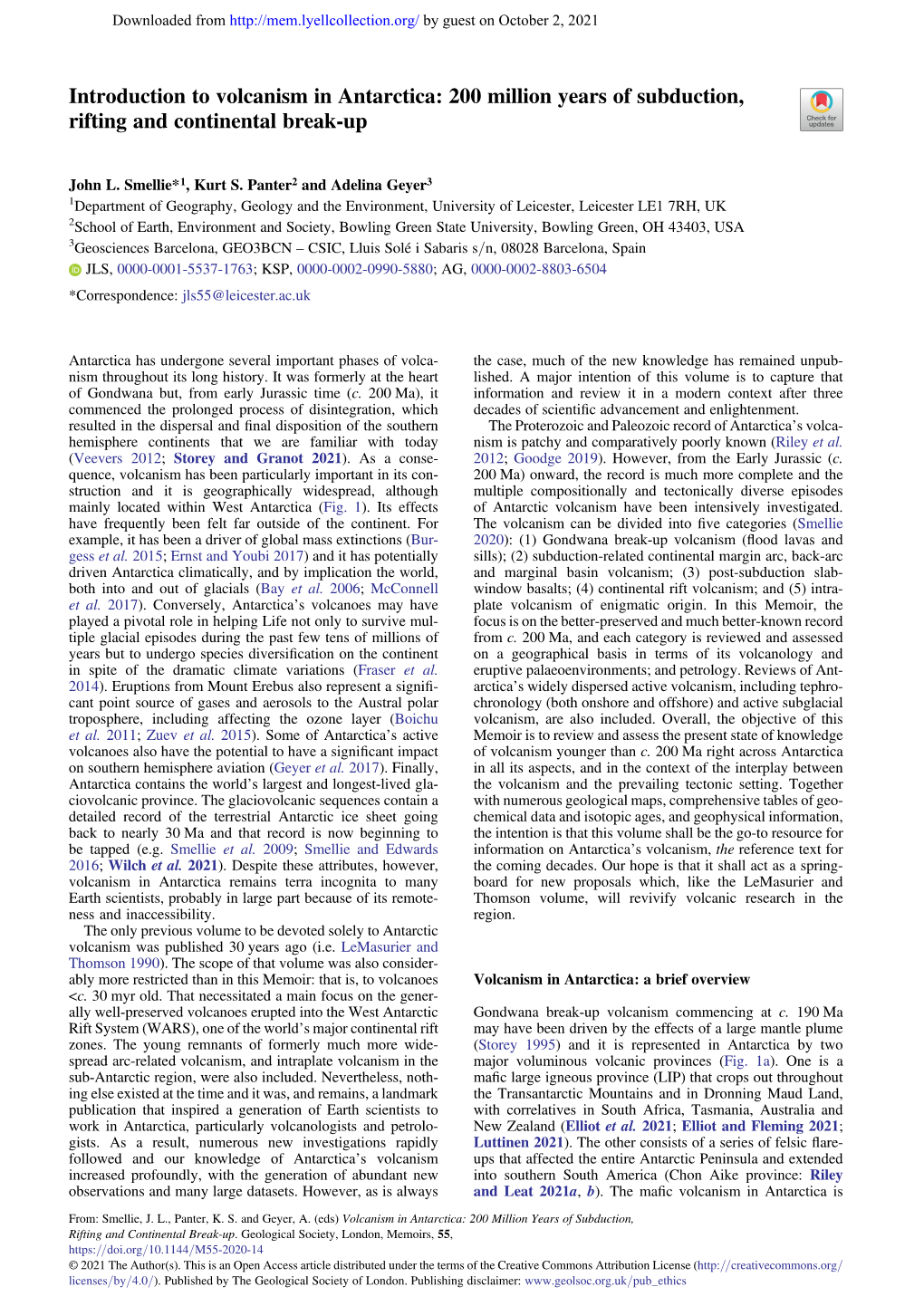 Introduction to Volcanism in Antarctica: 200 Million Years of Subduction, Rifting and Continental Break-Up