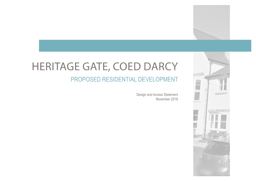 Heritage Gate, Coed Darcy Proposed Residential Development