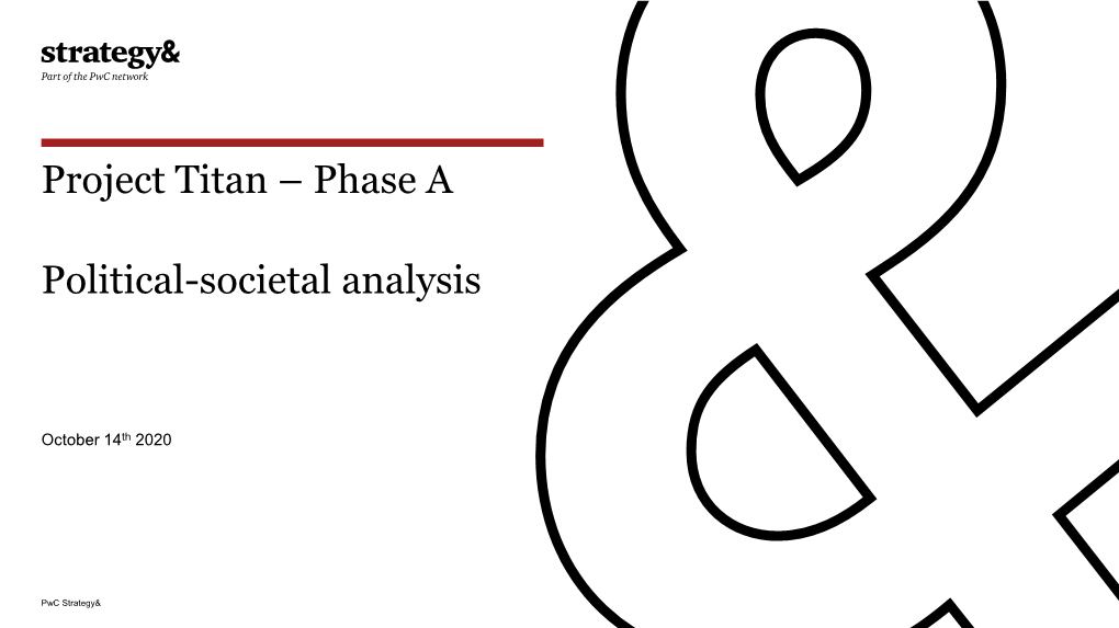 Project Titan – Phase a Political-Societal Analysis