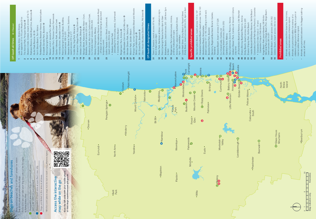 Dogs on Beaches and Foreshores a Ccess the Interactive Map While On