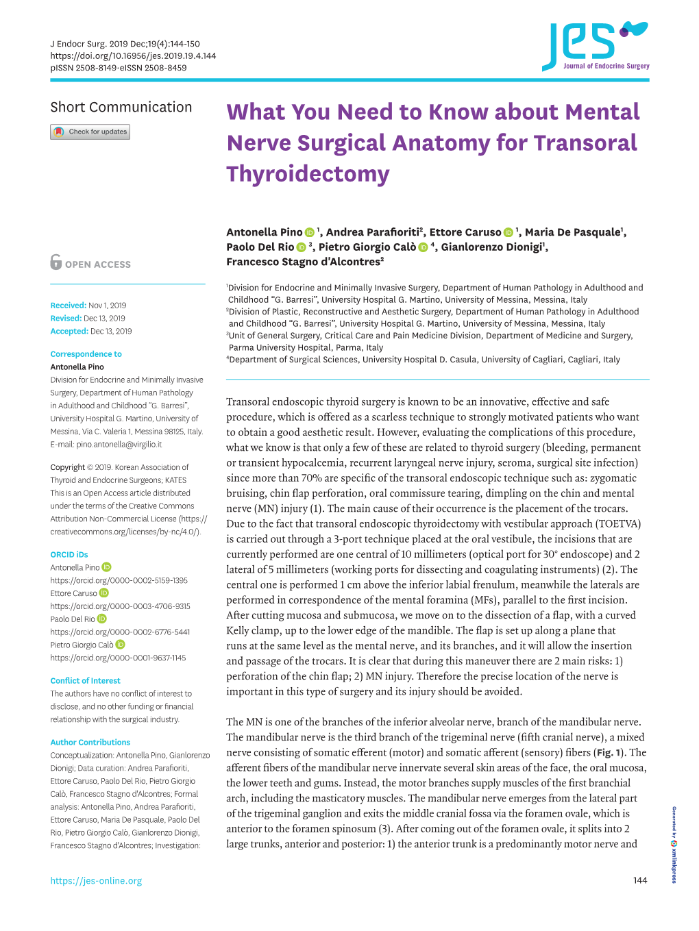 What You Need to Know About Mental Nerve Surgical Anatomy for Transoral Thyroidectomy