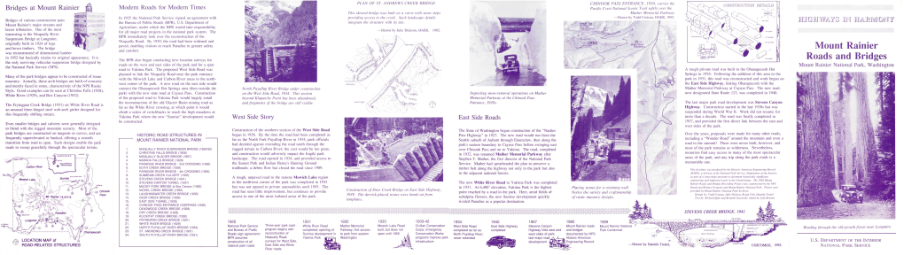 Mount Rainier Roads and Bridges