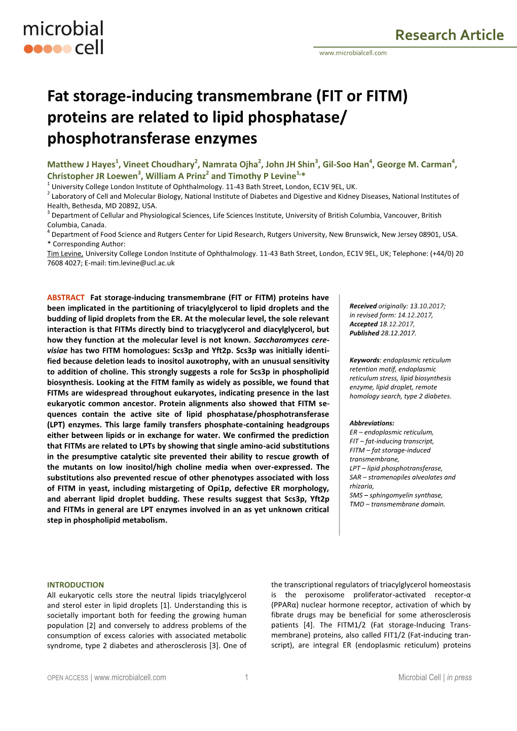 Proteins Are Related to Lipid Phosphatase/ Phosphotransferase Enzymes