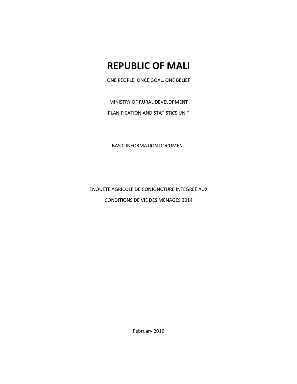 Republic of Mali