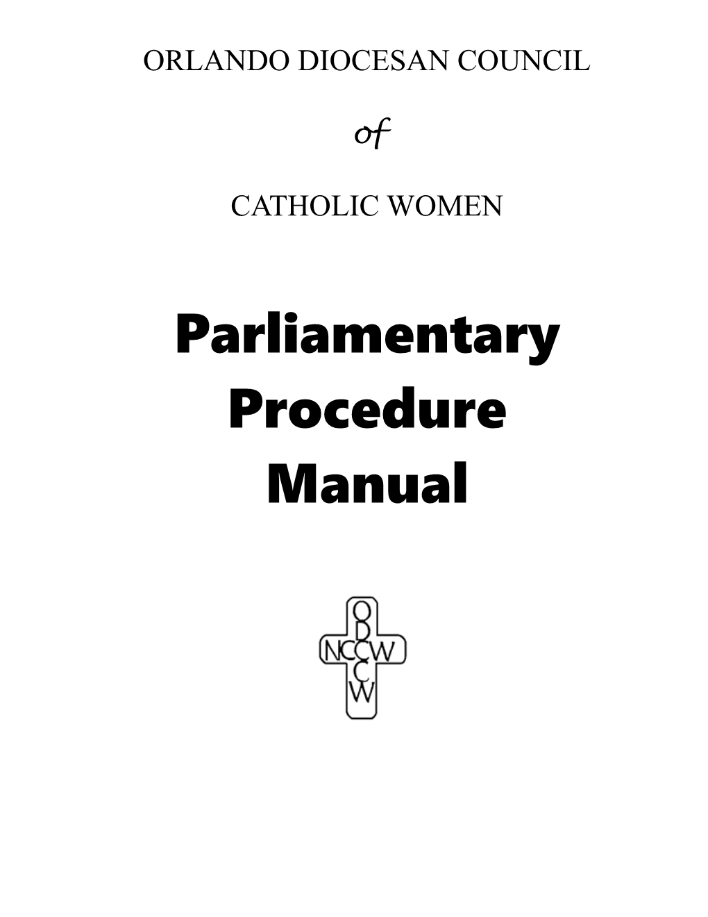 Parliamentary Procedure Manual