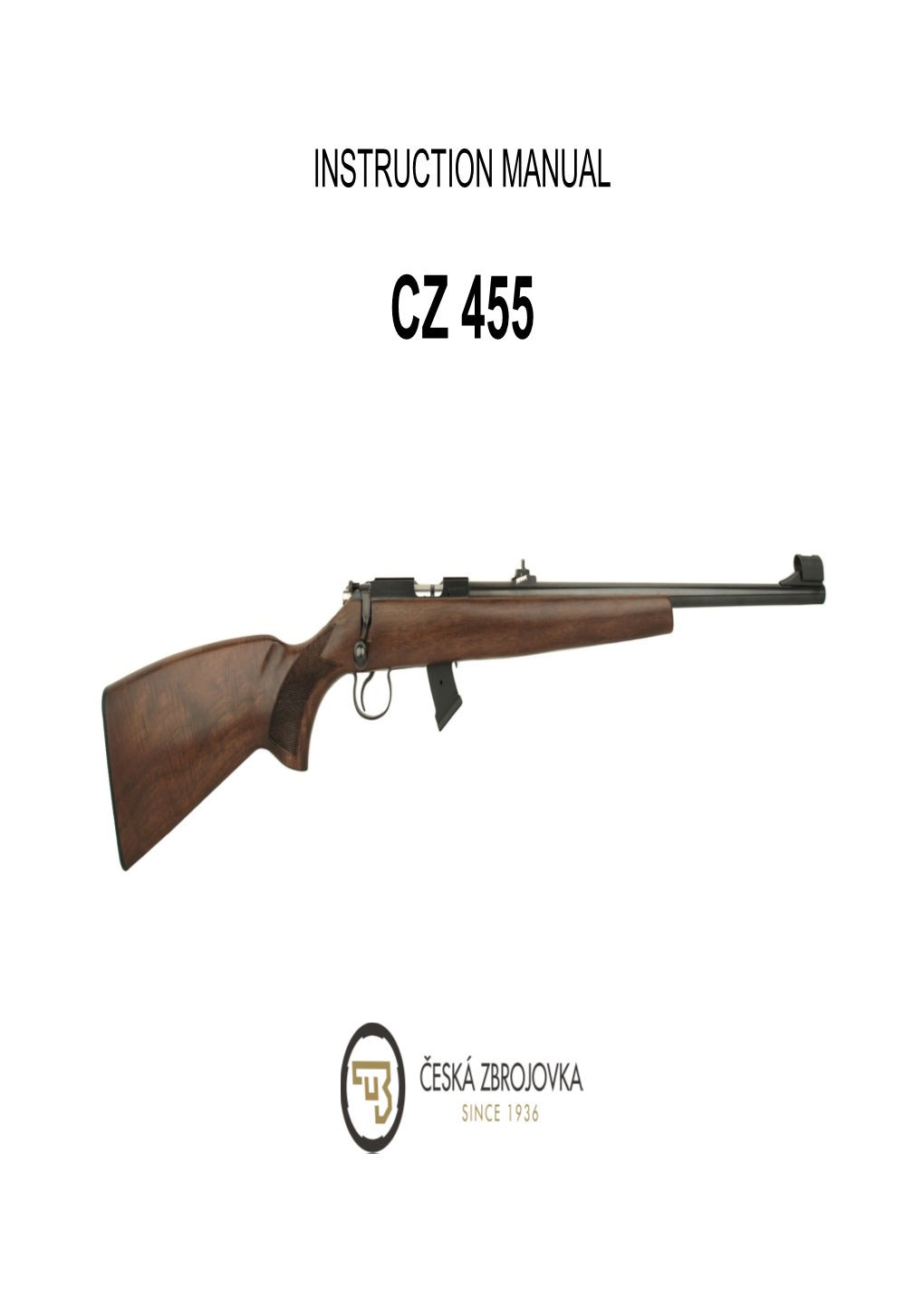 CZ 455 Owners Manual