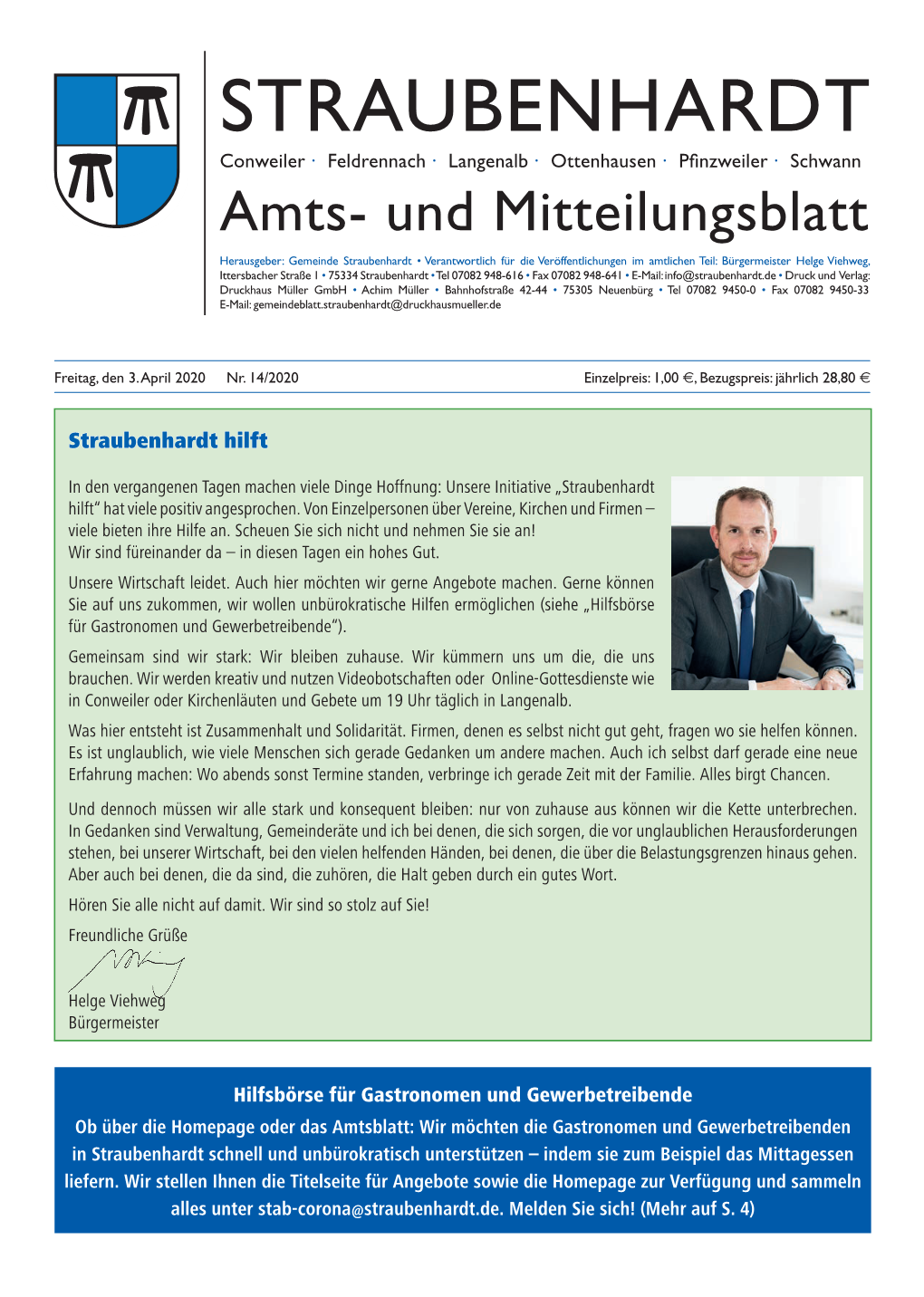 Amts- Und Mitteilungsblatt