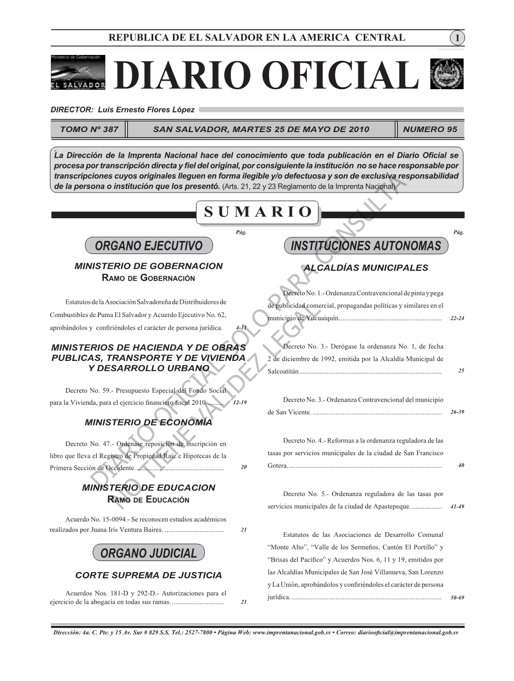 Diario Ofi Cial