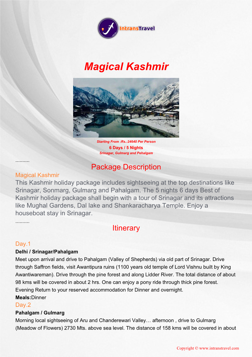 Magical Kashmir