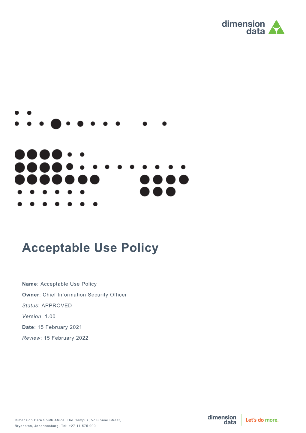 Acceptable Use Policy