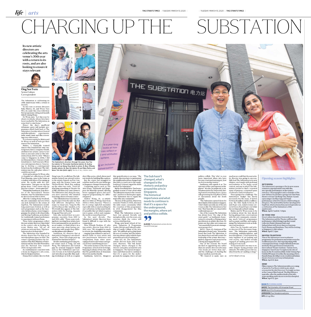 Life Arts | the STRAITS TIMES | TUESDAY, MARCH 10, 2020 | | TUESDAY, MARCH 10, 2020 | the STRAITS TIMES |