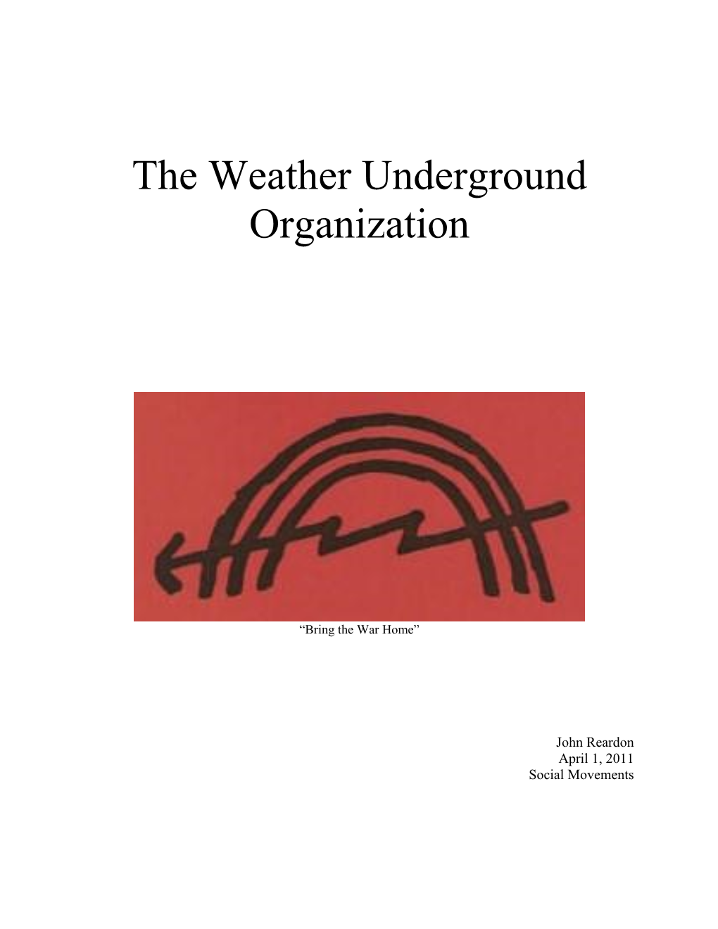 The Weather Underground Organization