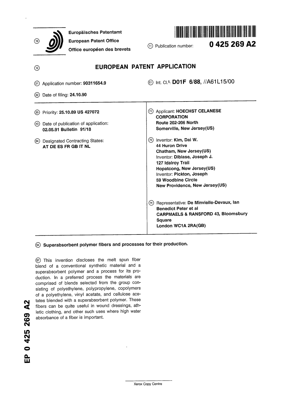 Superabsorbent Polymer Fibers and Processes for Their Production