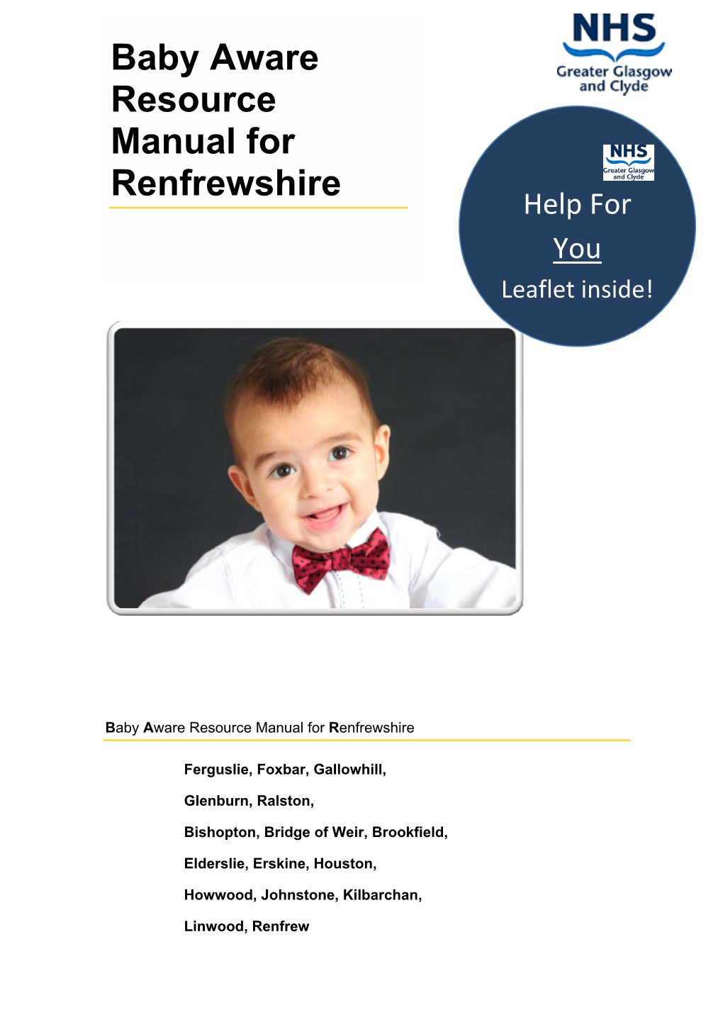 Baby Aware Resource Manual for Renfrewshire
