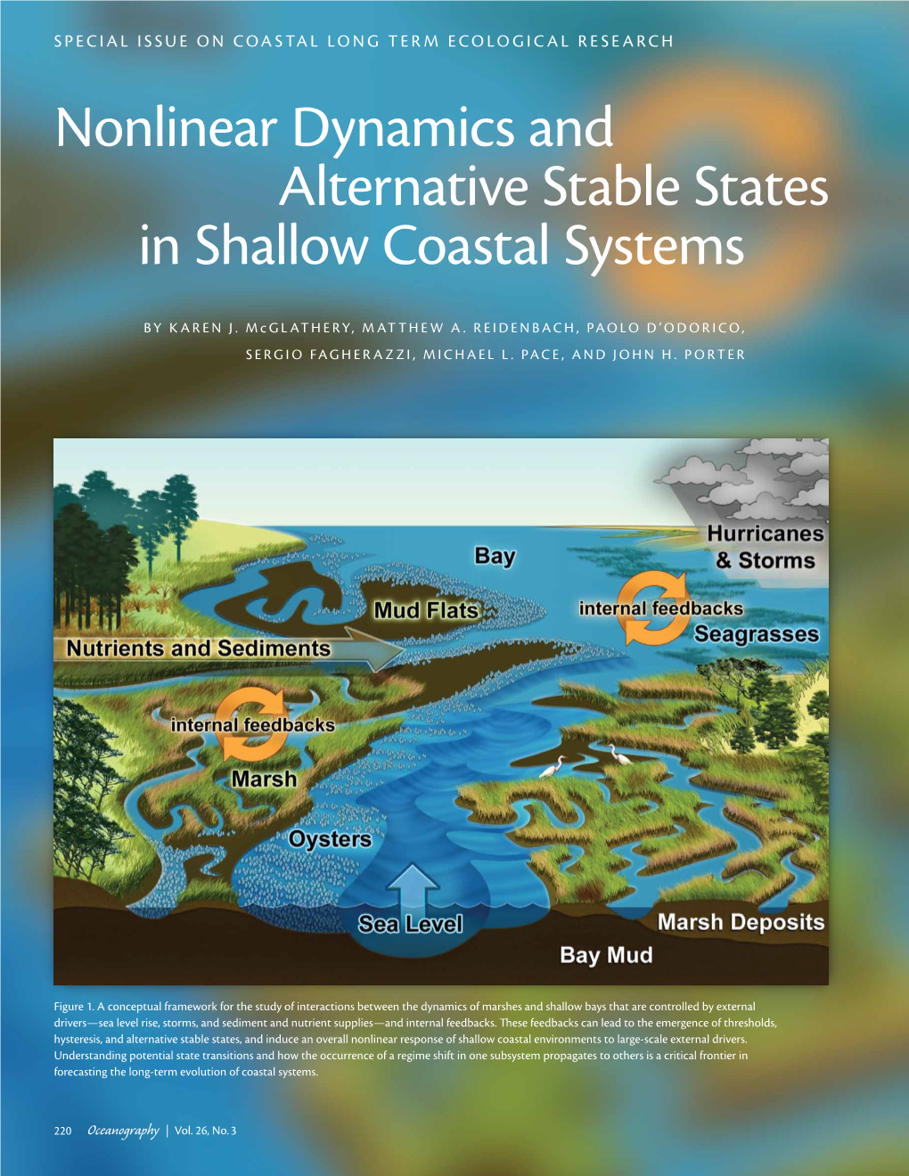 Nonlinear Dynamics and Alternative Stable States in Shallow Coastal Systems