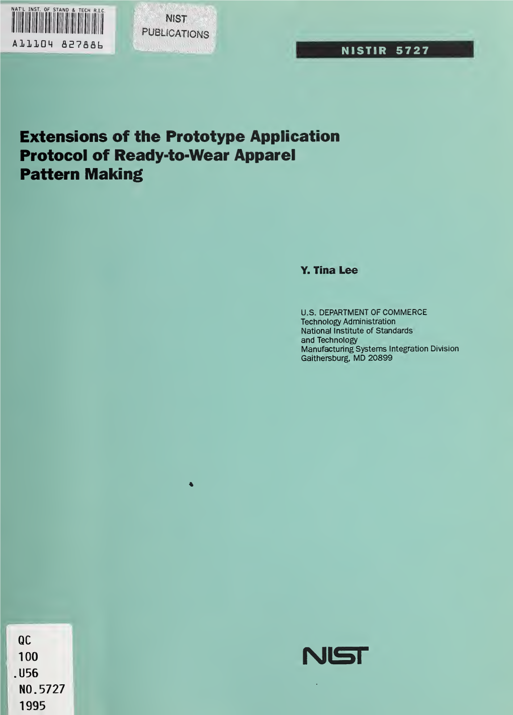 Extensions of the Prototype Application Protocol of Ready-To-Wear Apparel Pattern Making