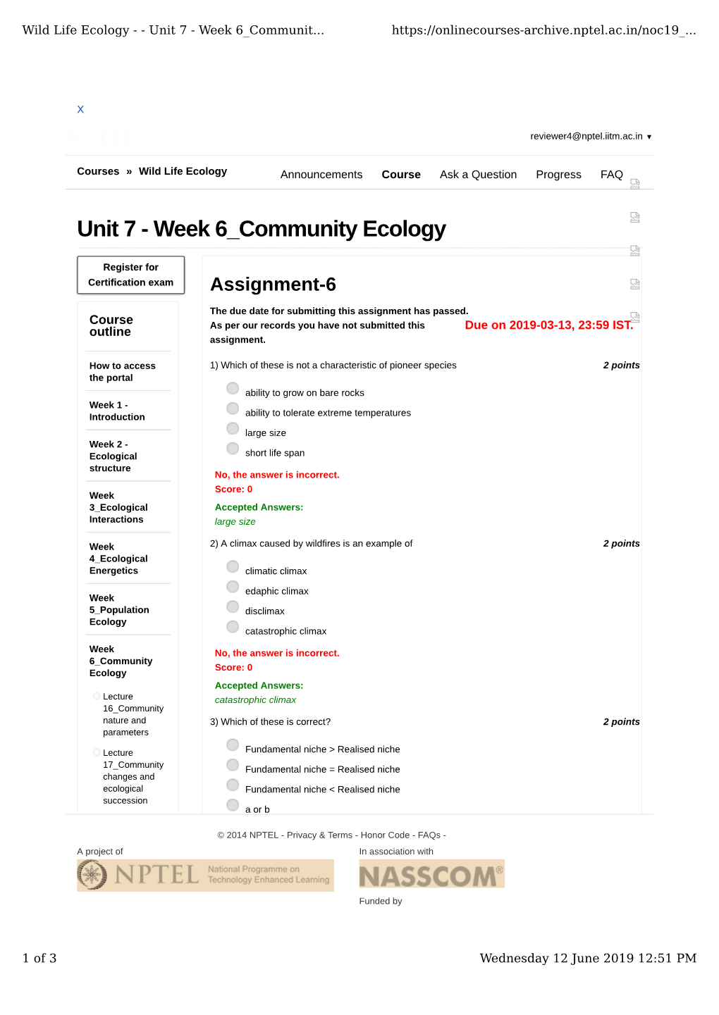 Unit 7 - Week 6 Communit