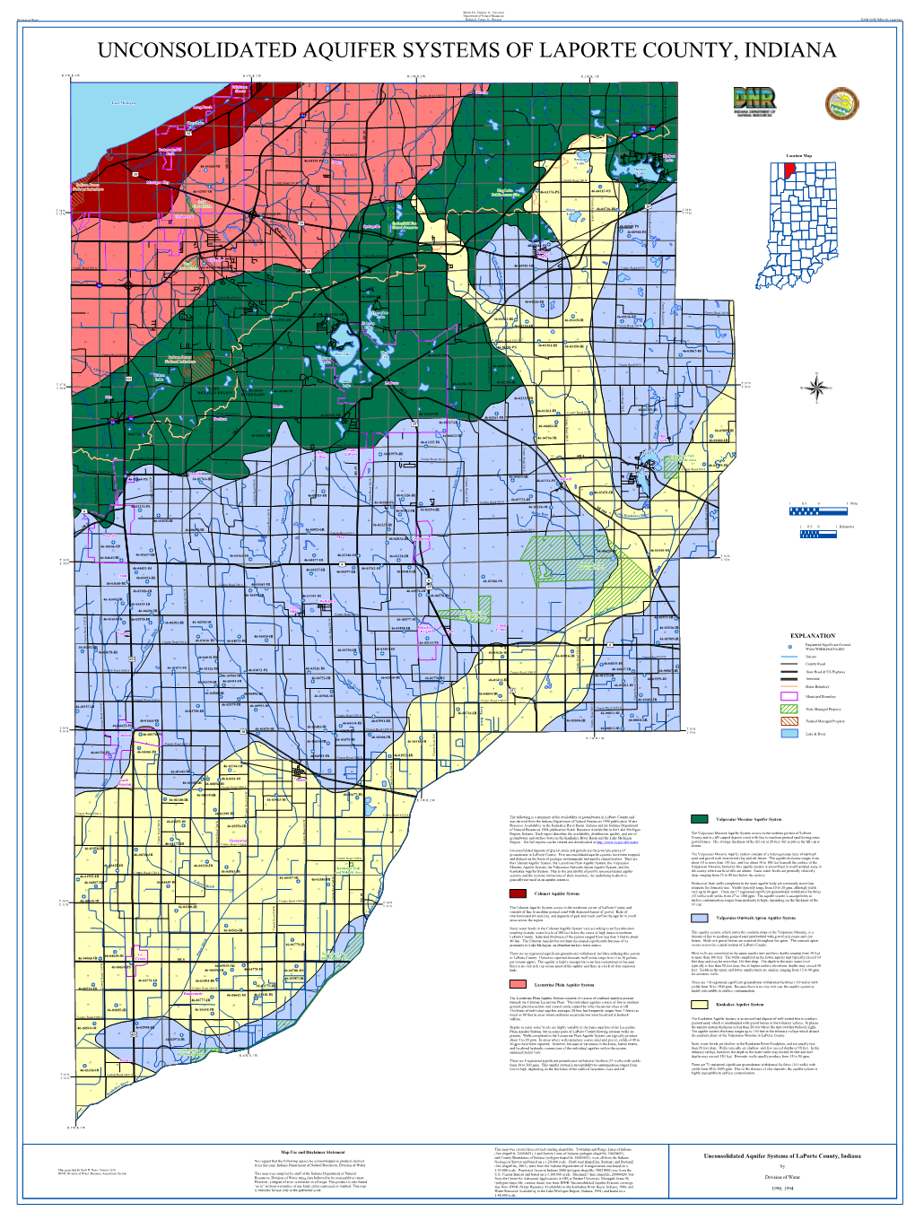 Unconsolidated Aquifer Systems of Laporte County, Indiana