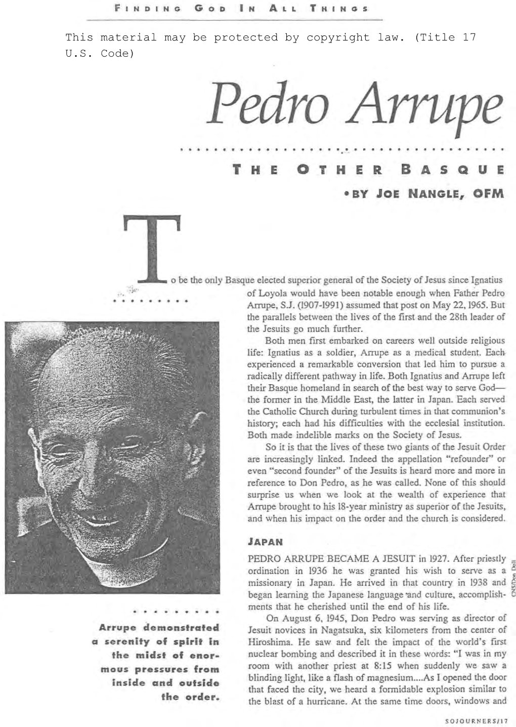 Pedro Arrupe