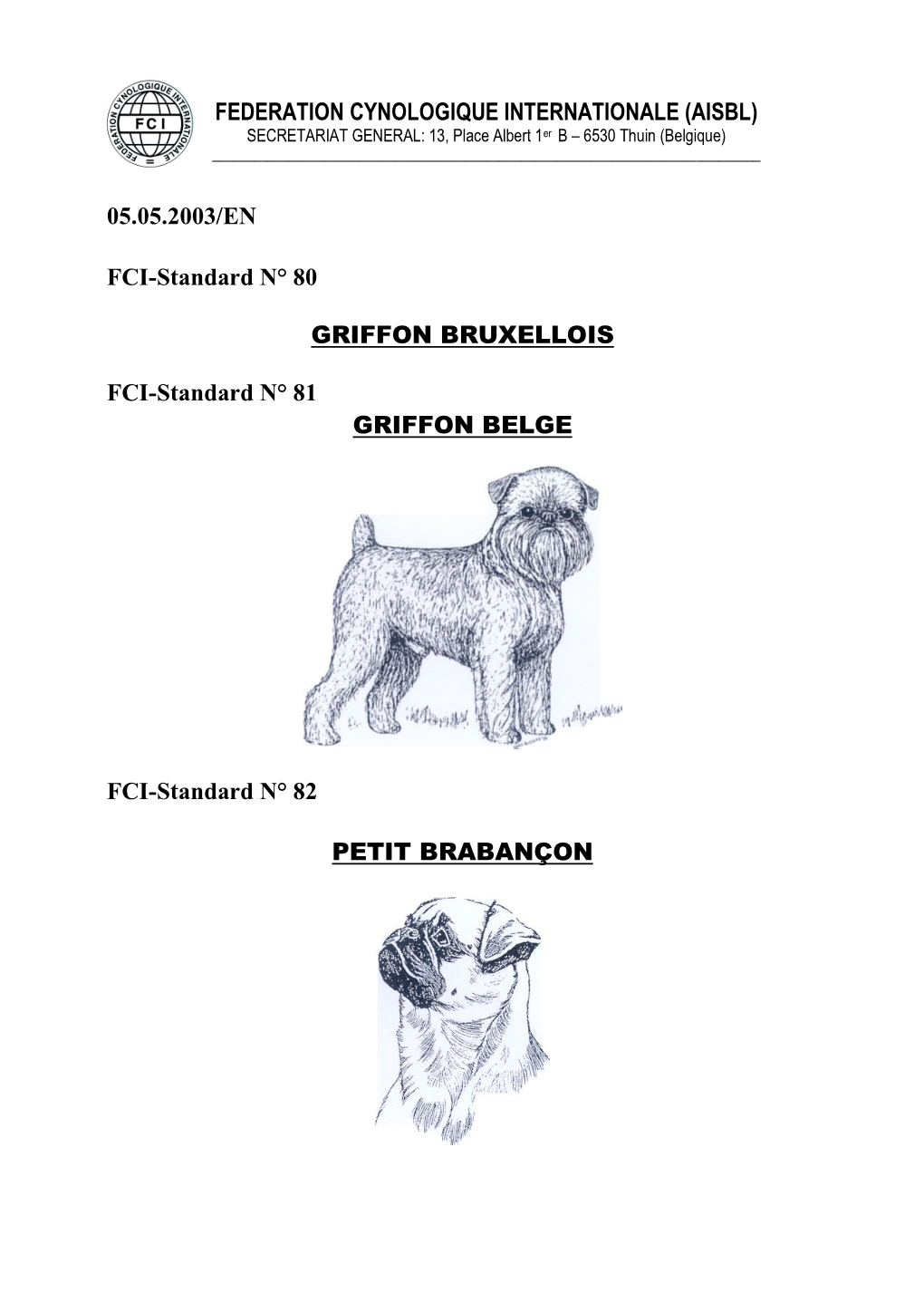 Griffon Bruxellois