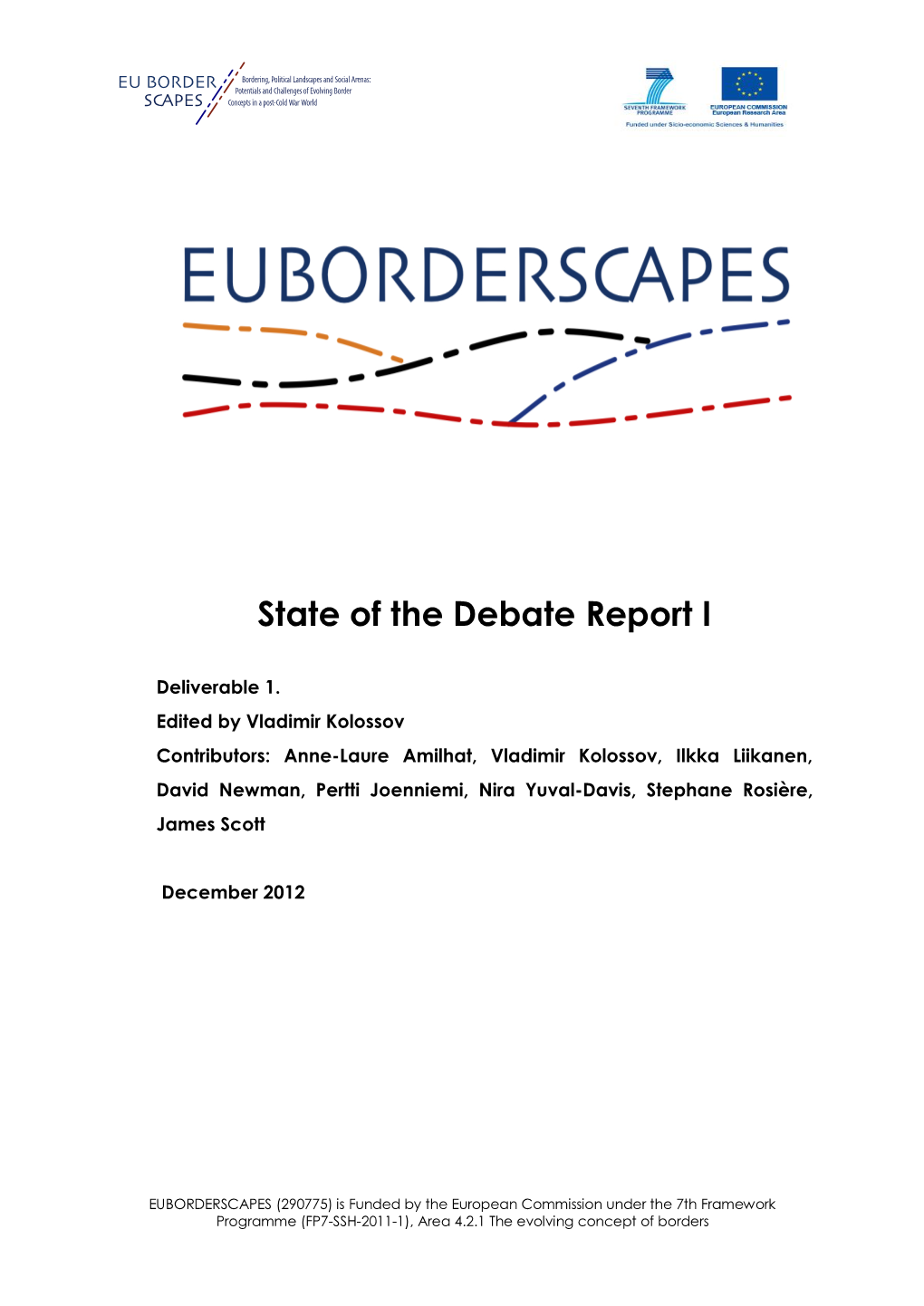 EUBORDERSCAPES State of the Debate Report I