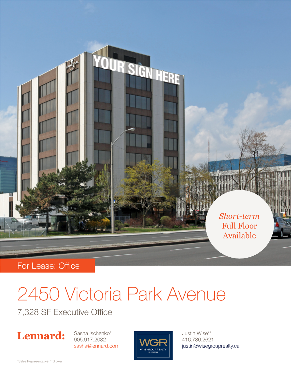 2450 Victoria Park Avenue 7,328 SF Executive Office