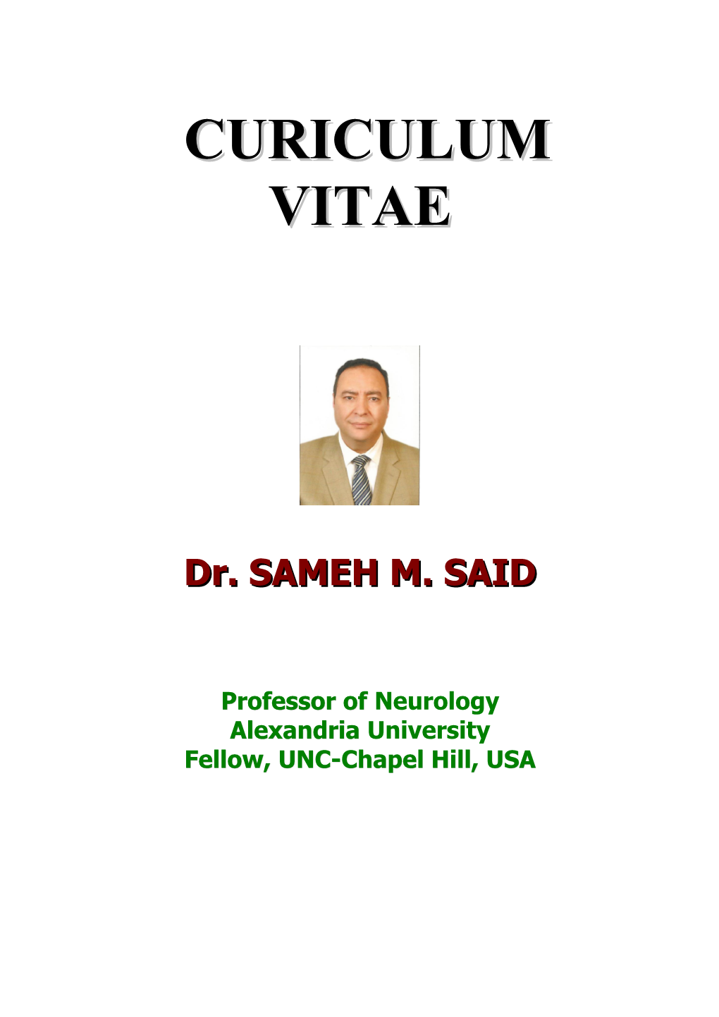 Dr. SAMEH M. SAID